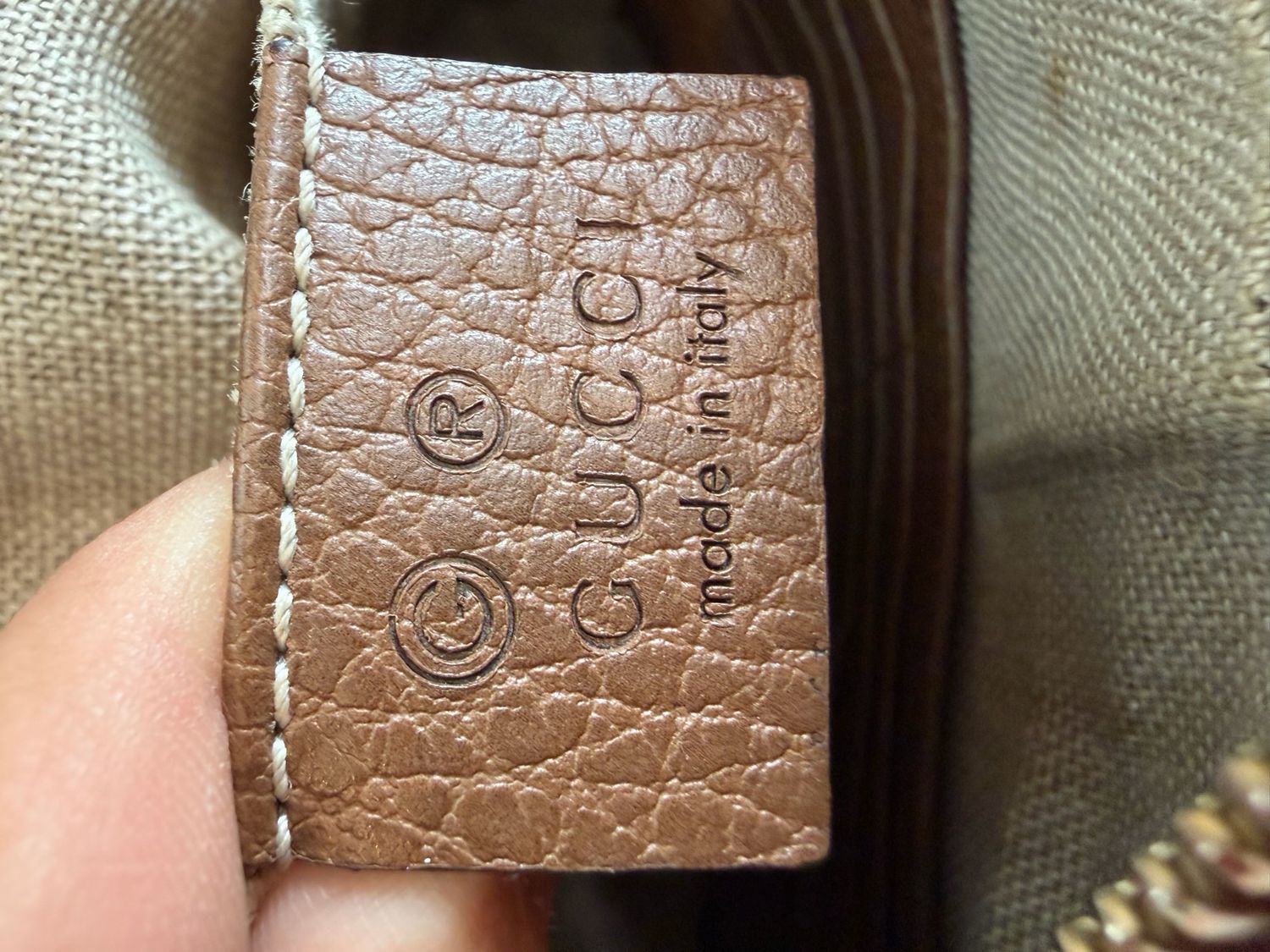 Gucci Monogram Canvas Bree Crossbody Messenger