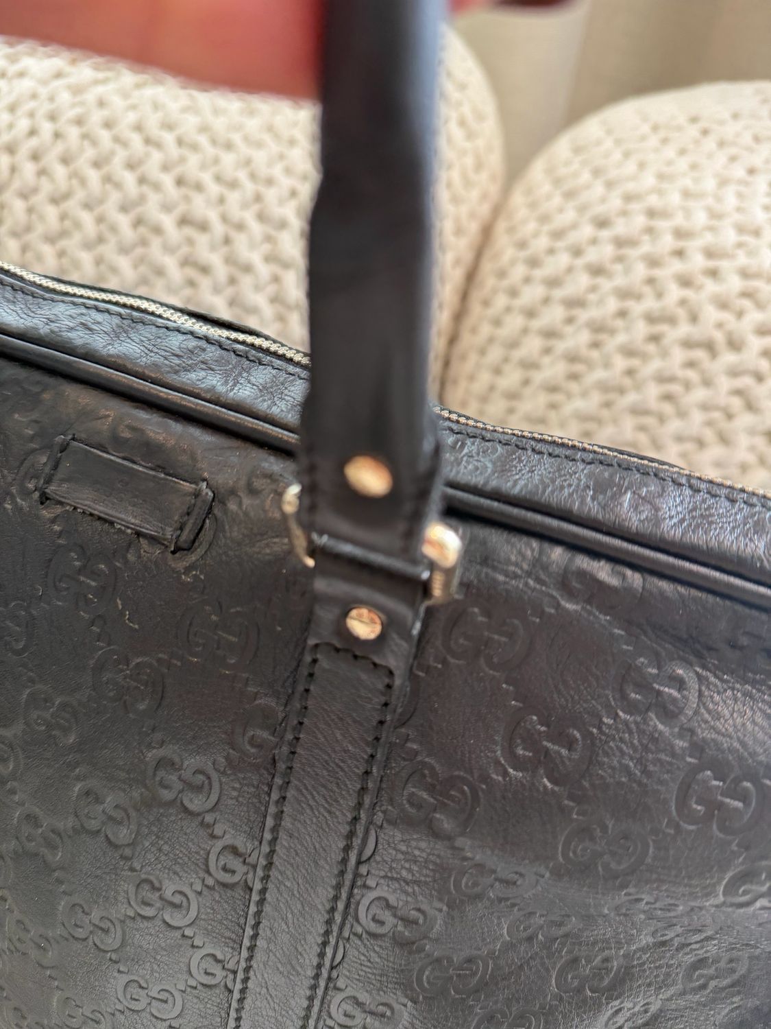 Gucci Laptop Briefcase Guccissima Leather