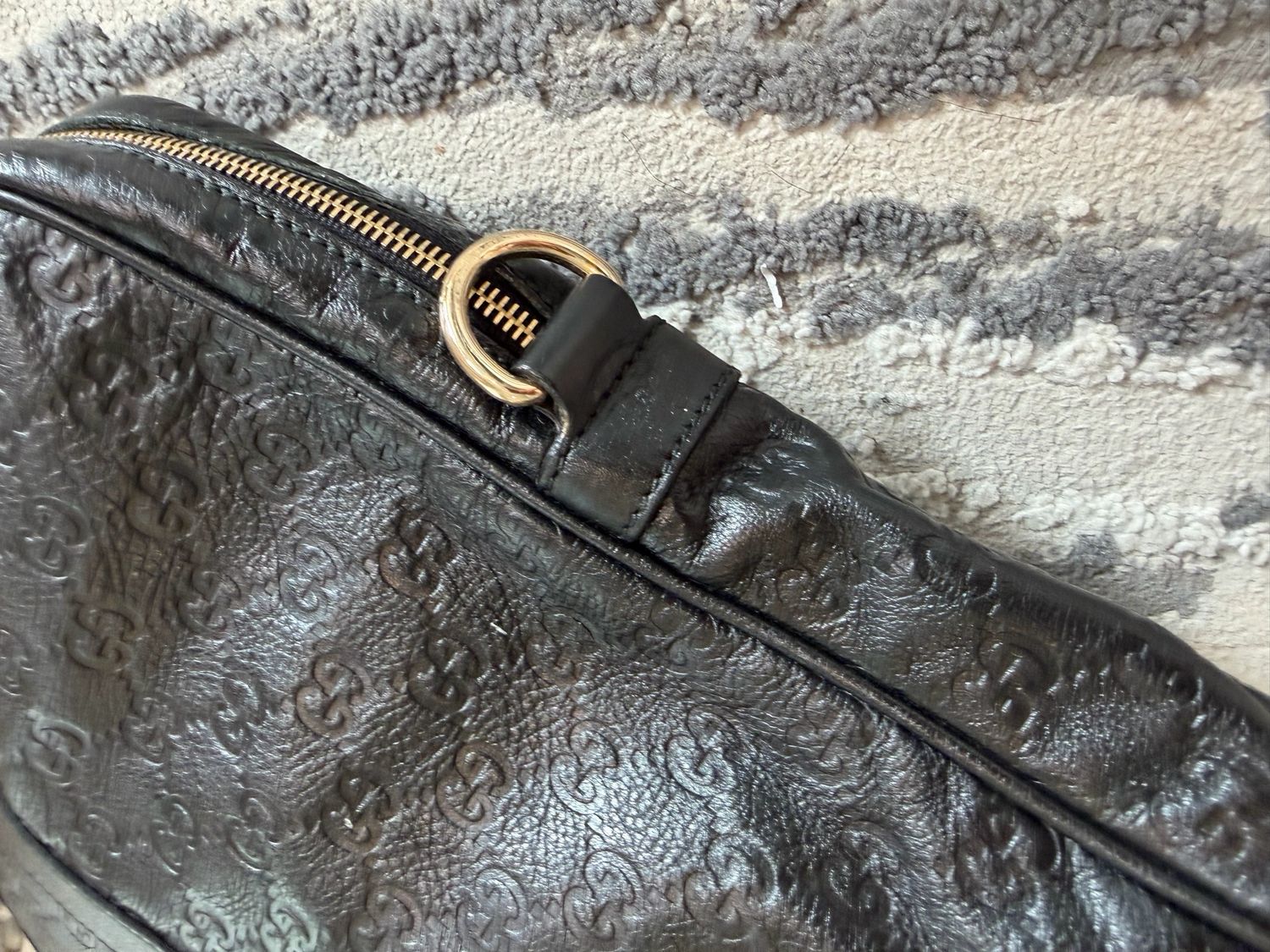 Gucci Laptop Briefcase Guccissima Leather