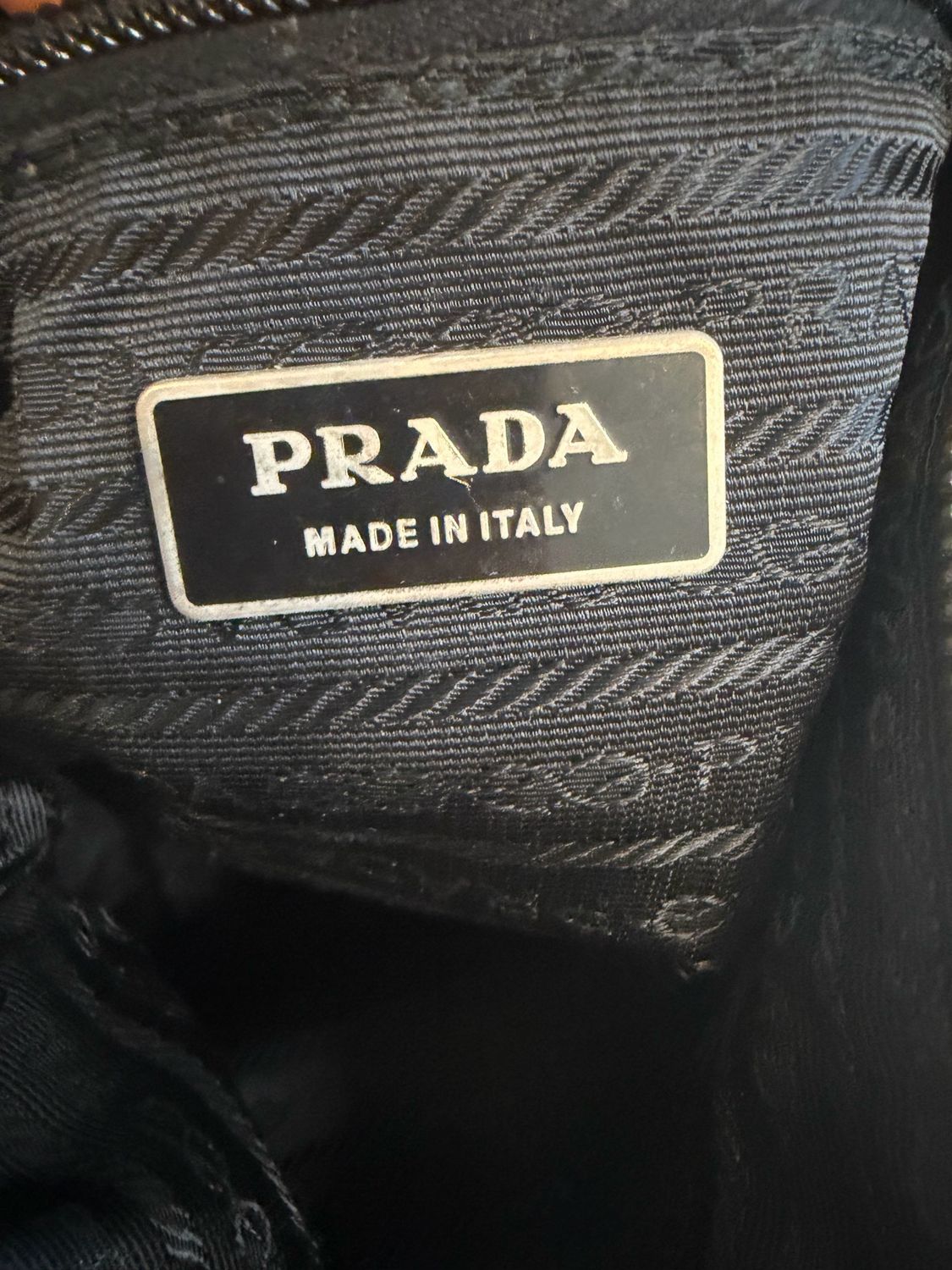 Prada Nylon Tessuto Hobo Shoulder Bag Black
