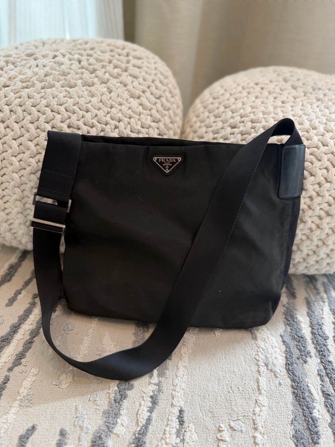 Prada Nylon Tessuto Messenger Crossbody