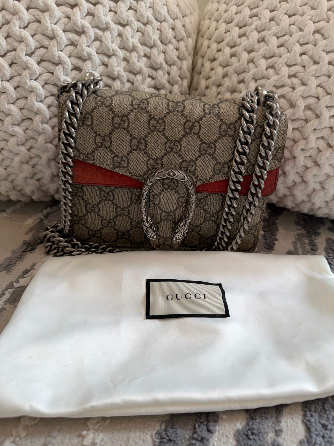 Gucci Monogram Dionysus Mini Crossbody Messenger