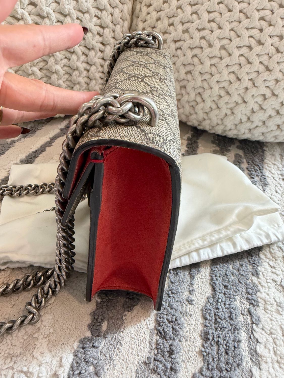 Gucci Monogram Dionysus Mini Crossbody Messenger