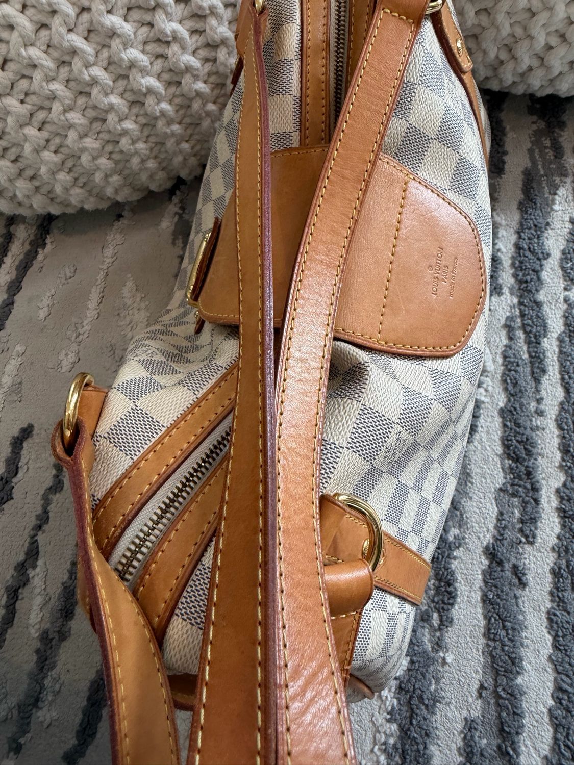 Louis Vuitton Damier Azur Stresa Pm Tote Shoulder