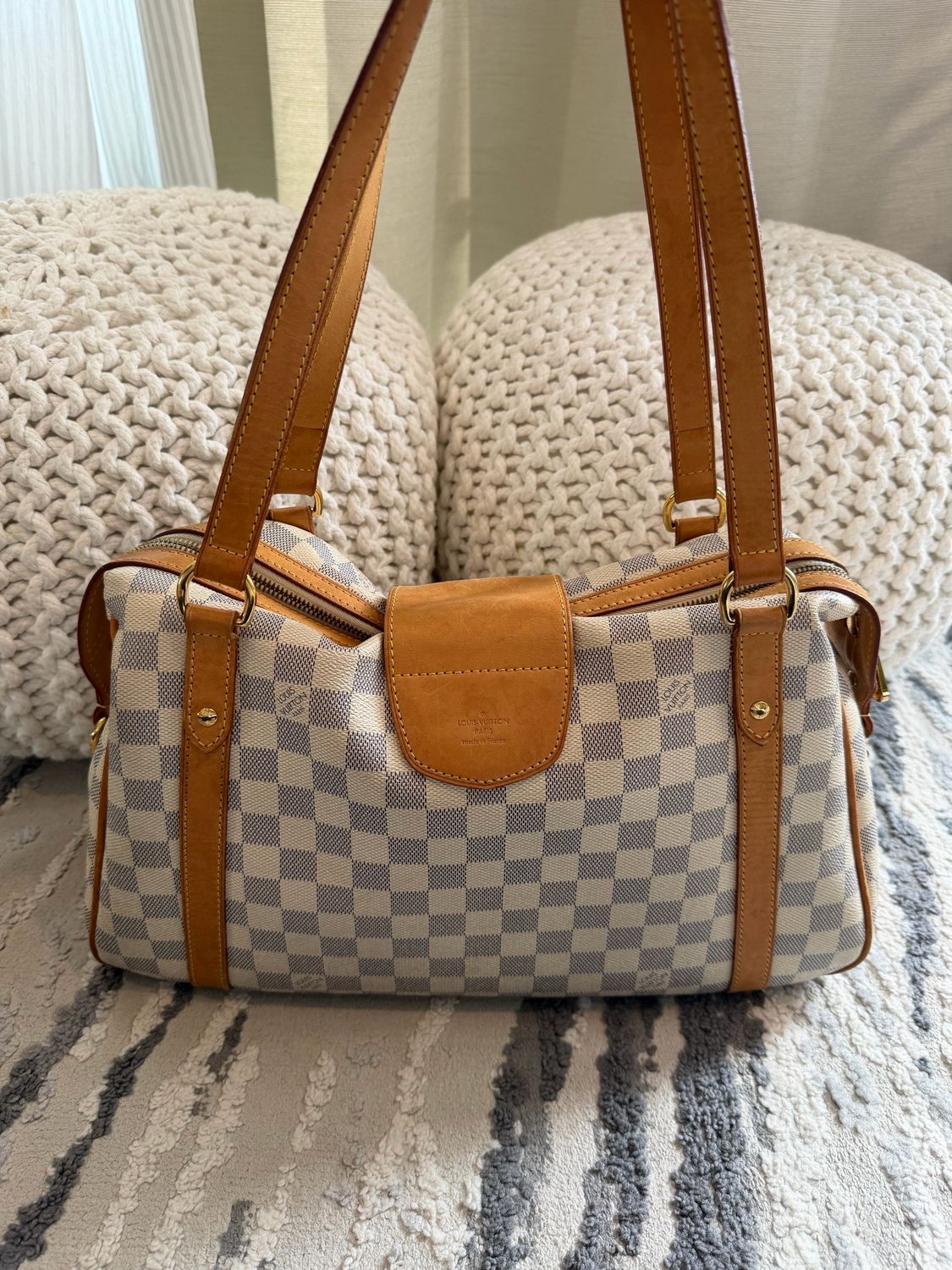 Louis Vuitton Damier Azur Stresa Pm Tote Shoulder