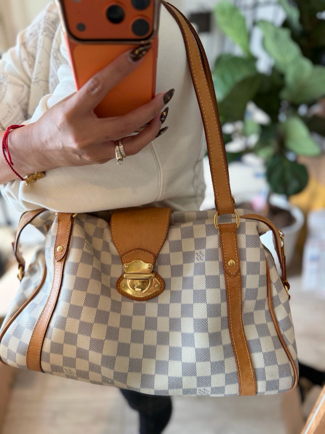 Louis Vuitton Damier Azur Stresa Pm Tote Shoulder