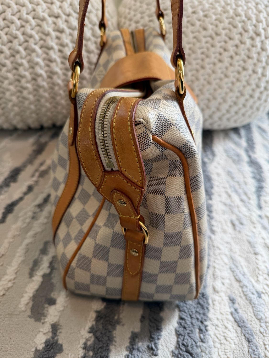 Louis Vuitton Damier Azur Stresa Pm Tote Shoulder