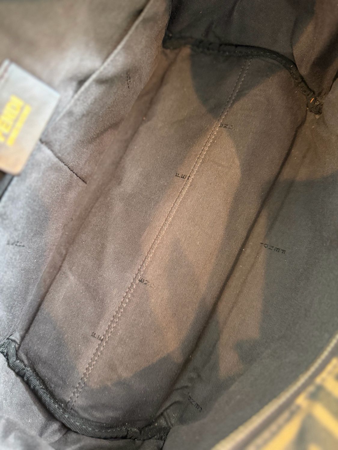 Fendi Zucca Tobacco Canvas Box Tote Shoulder Bag