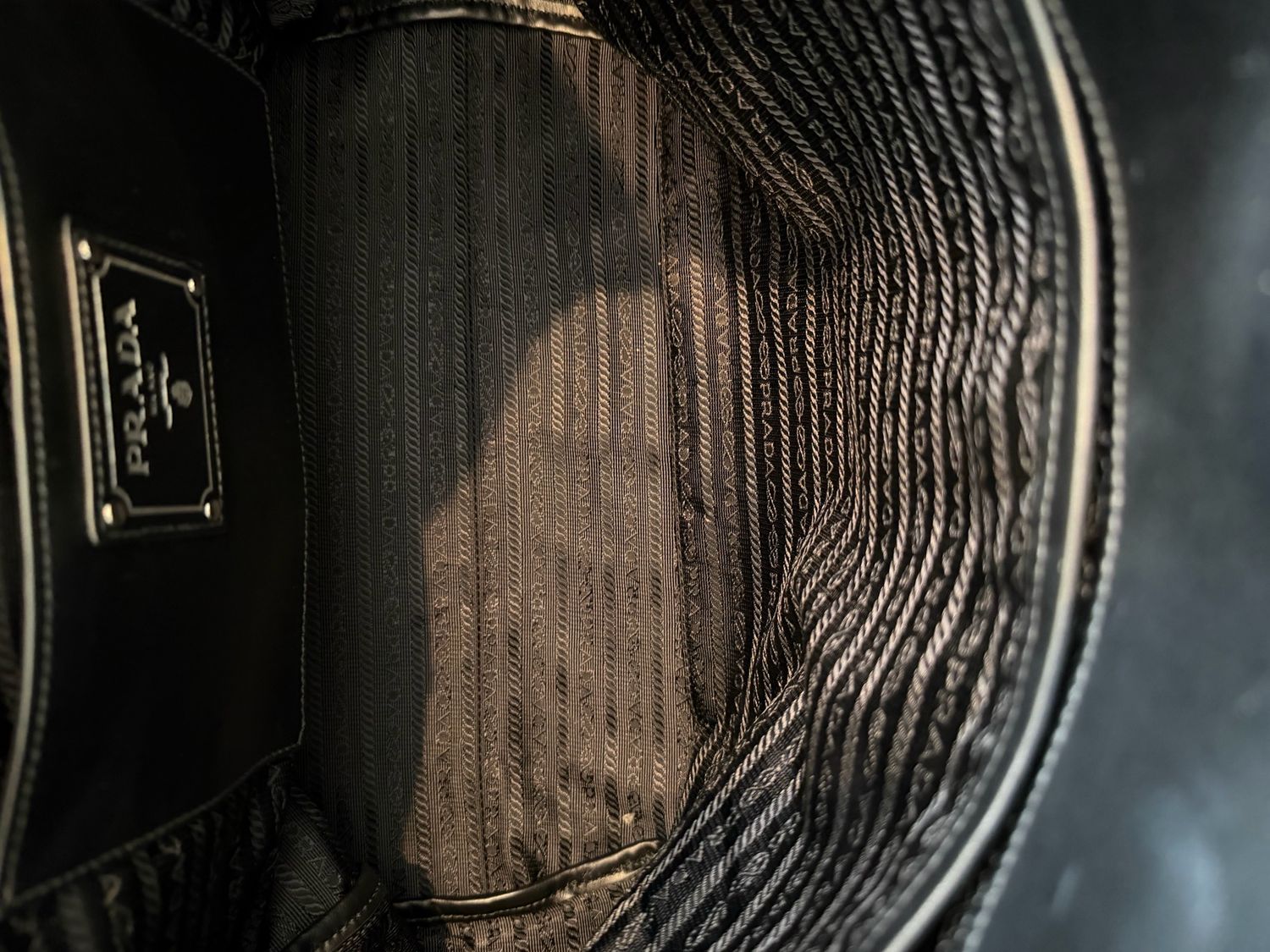 Prada Soft Calfskin Black Leather Tote Convertible Crossbody S/H