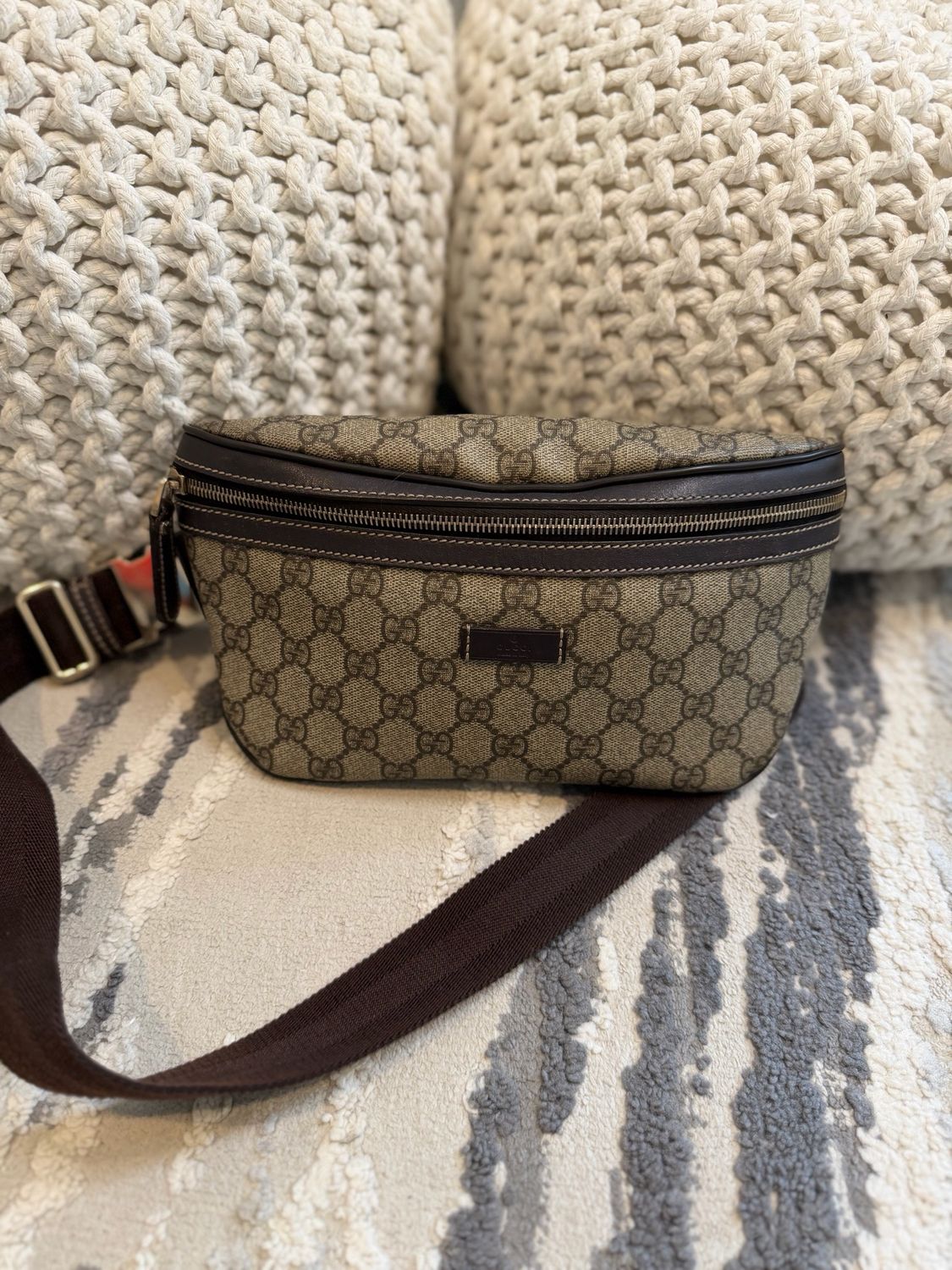 Gucci Monogram Supreme Plus Waist Bag B Beltbag