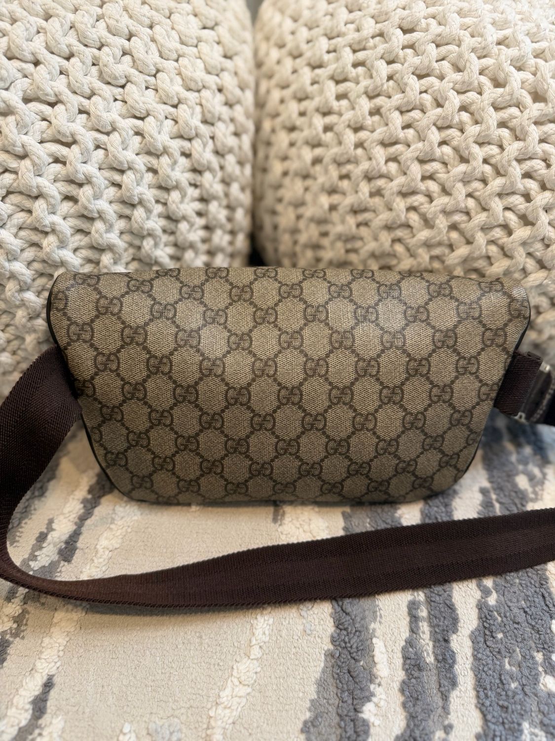 Gucci Monogram Supreme Plus Waist Bag B Beltbag