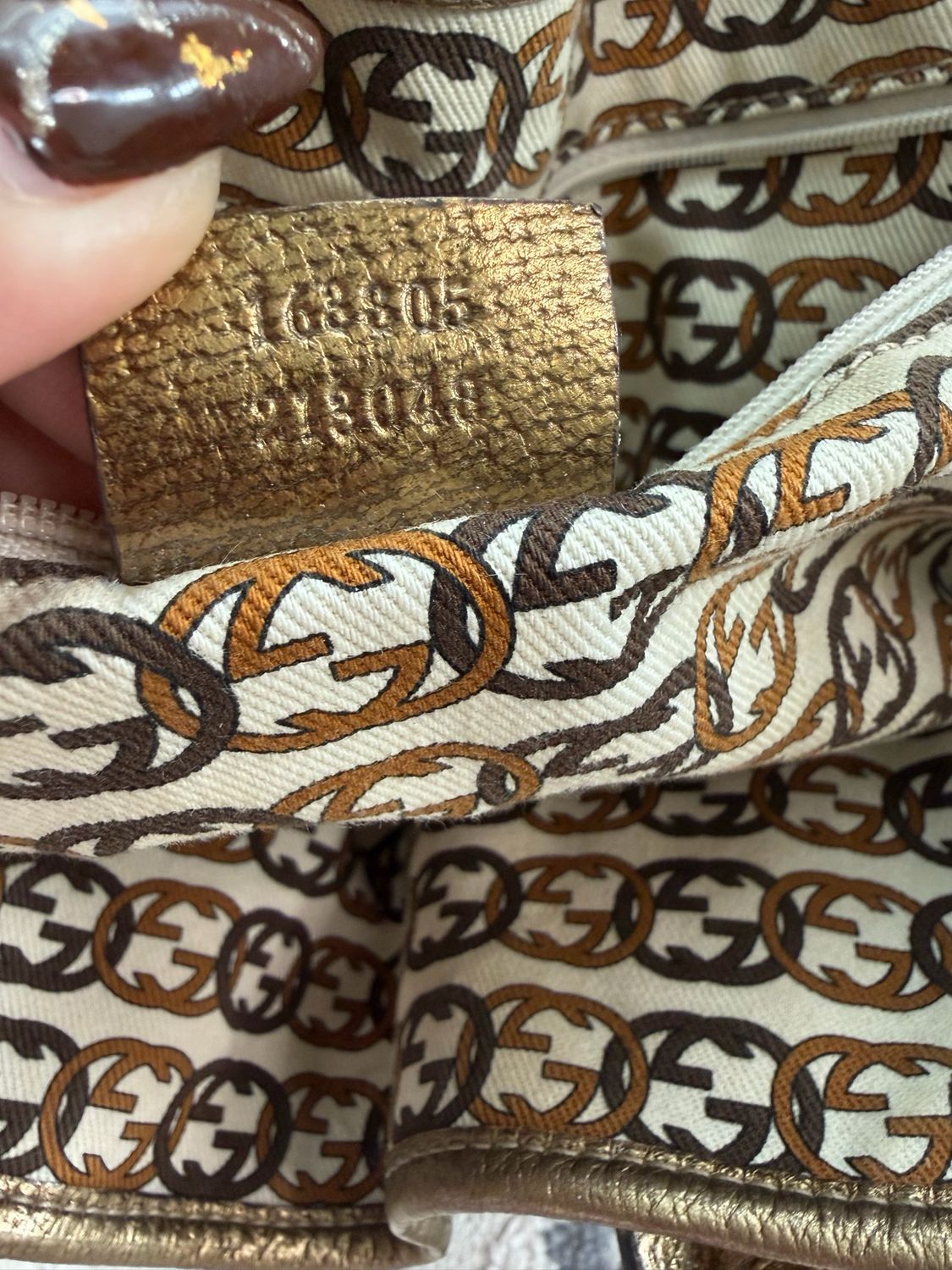 Gucci Monogram Canvas Princy Tote Shoulder