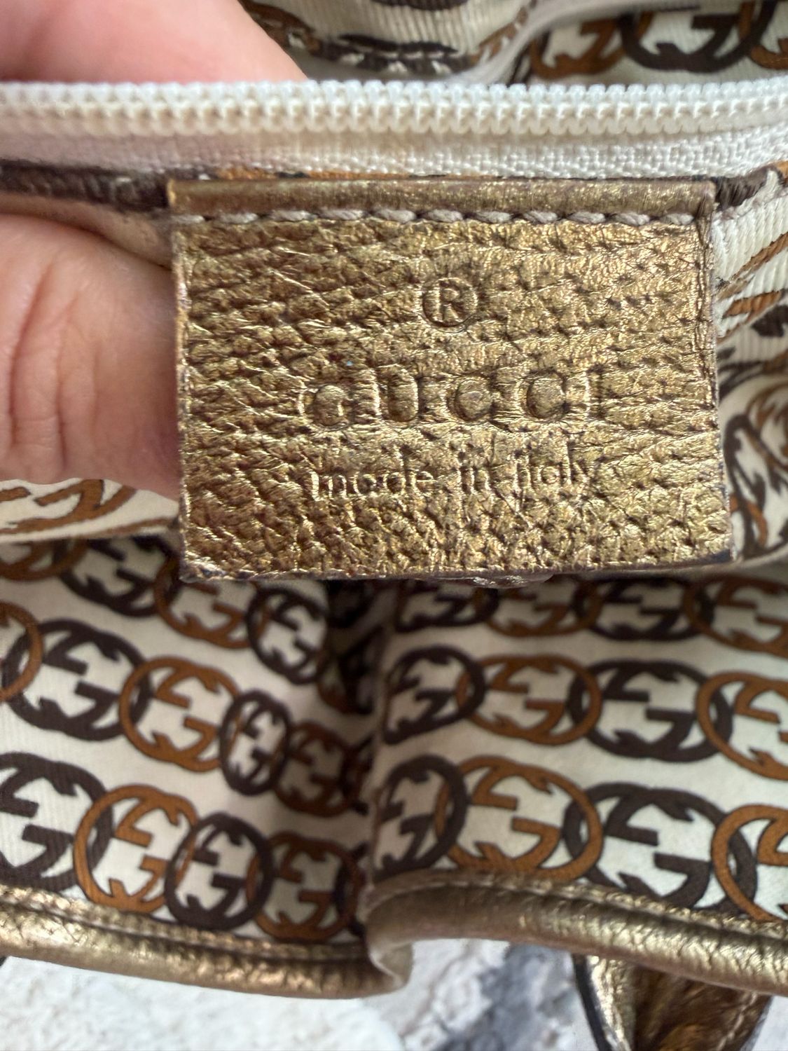 Gucci Monogram Canvas Princy Tote Shoulder