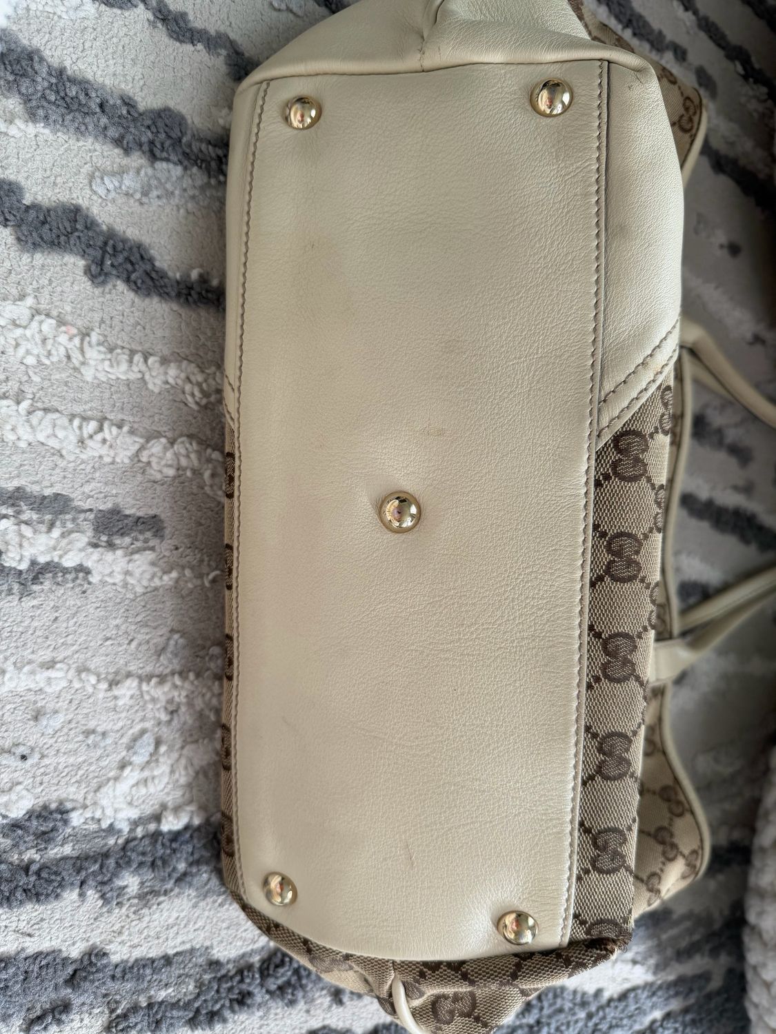 Gucci Monogram Canvas New Britt Tote Medium Shoulder