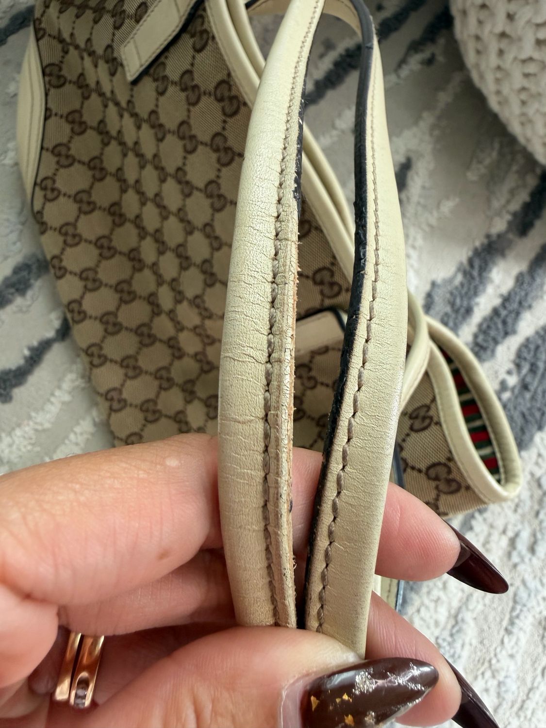 Gucci Monogram Canvas New Britt Tote Medium Shoulder