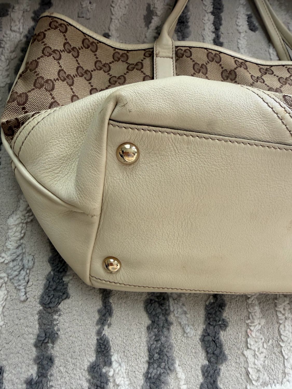 Gucci Monogram Canvas New Britt Tote Medium Shoulder