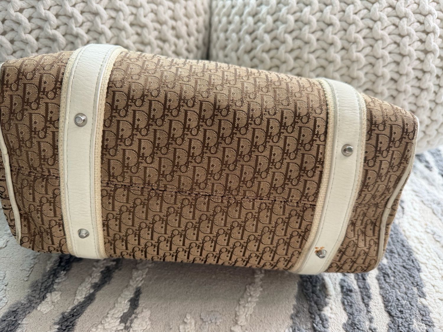 Christian Dior Boston Trotter Oblique Tote Shoulder