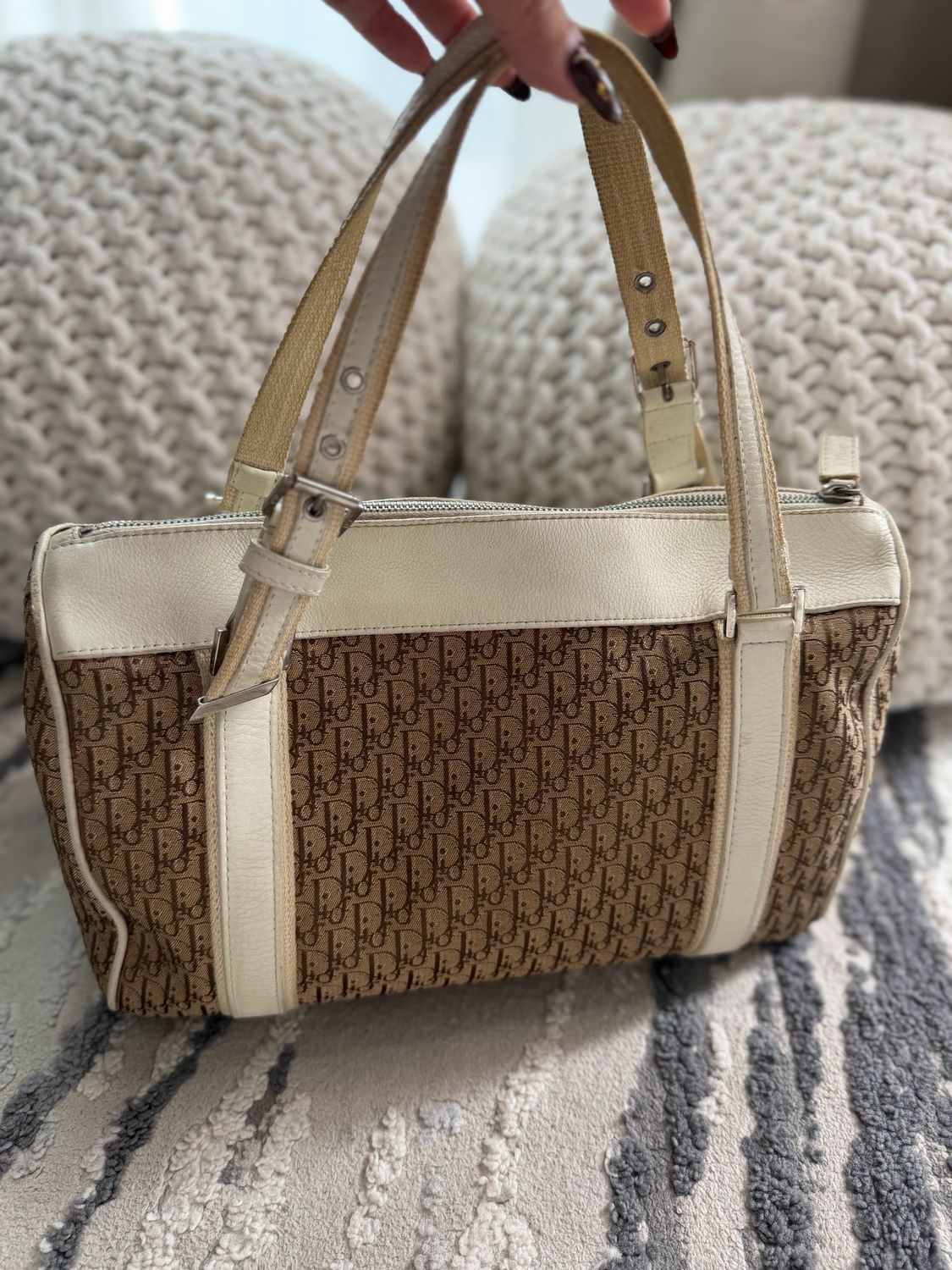 Christian Dior Boston Trotter Oblique Tote Shoulder