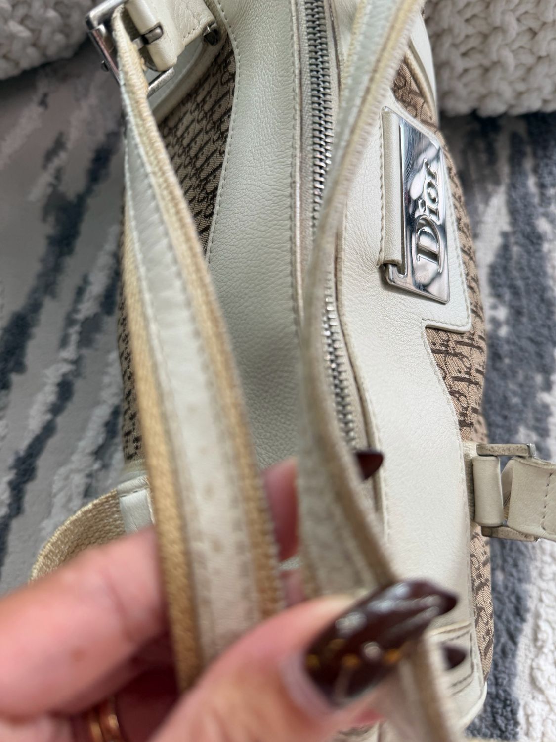 Christian Dior Boston Trotter Oblique Tote Shoulder