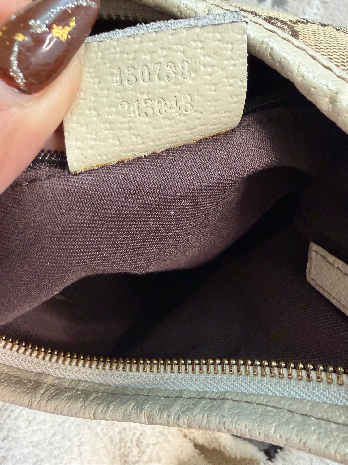 Gucci Monogram Canvas Abbey Hobo Shoulder Bag