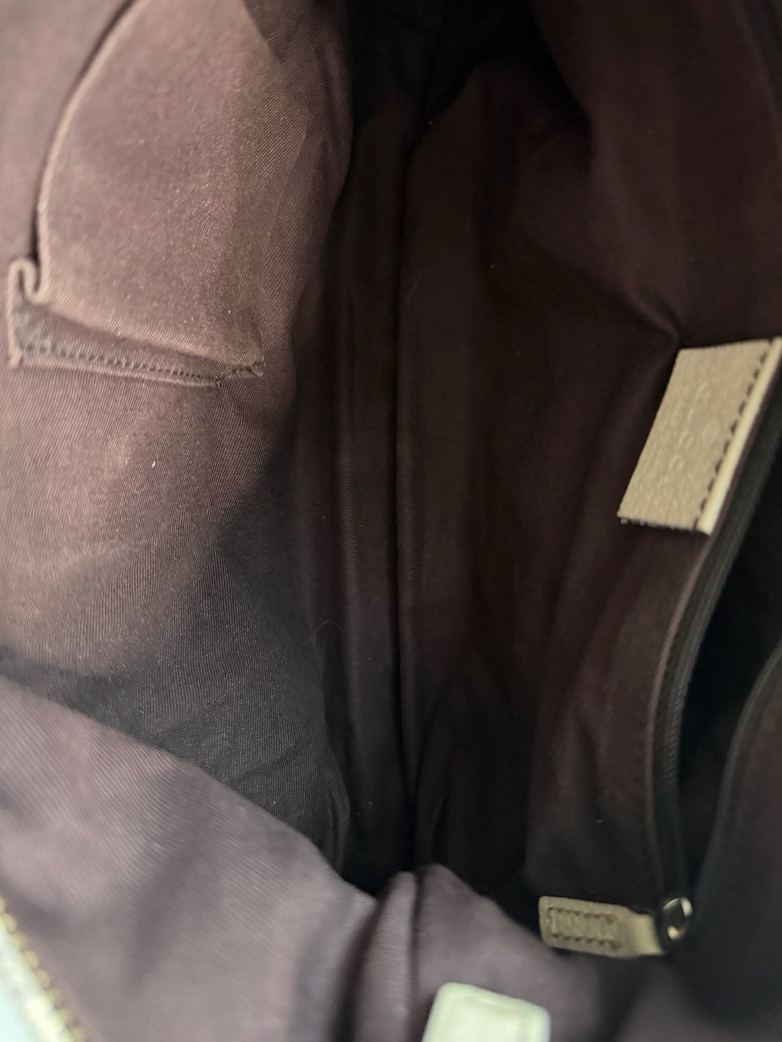 Gucci Monogram Canvas Abbey Hobo Shoulder Bag