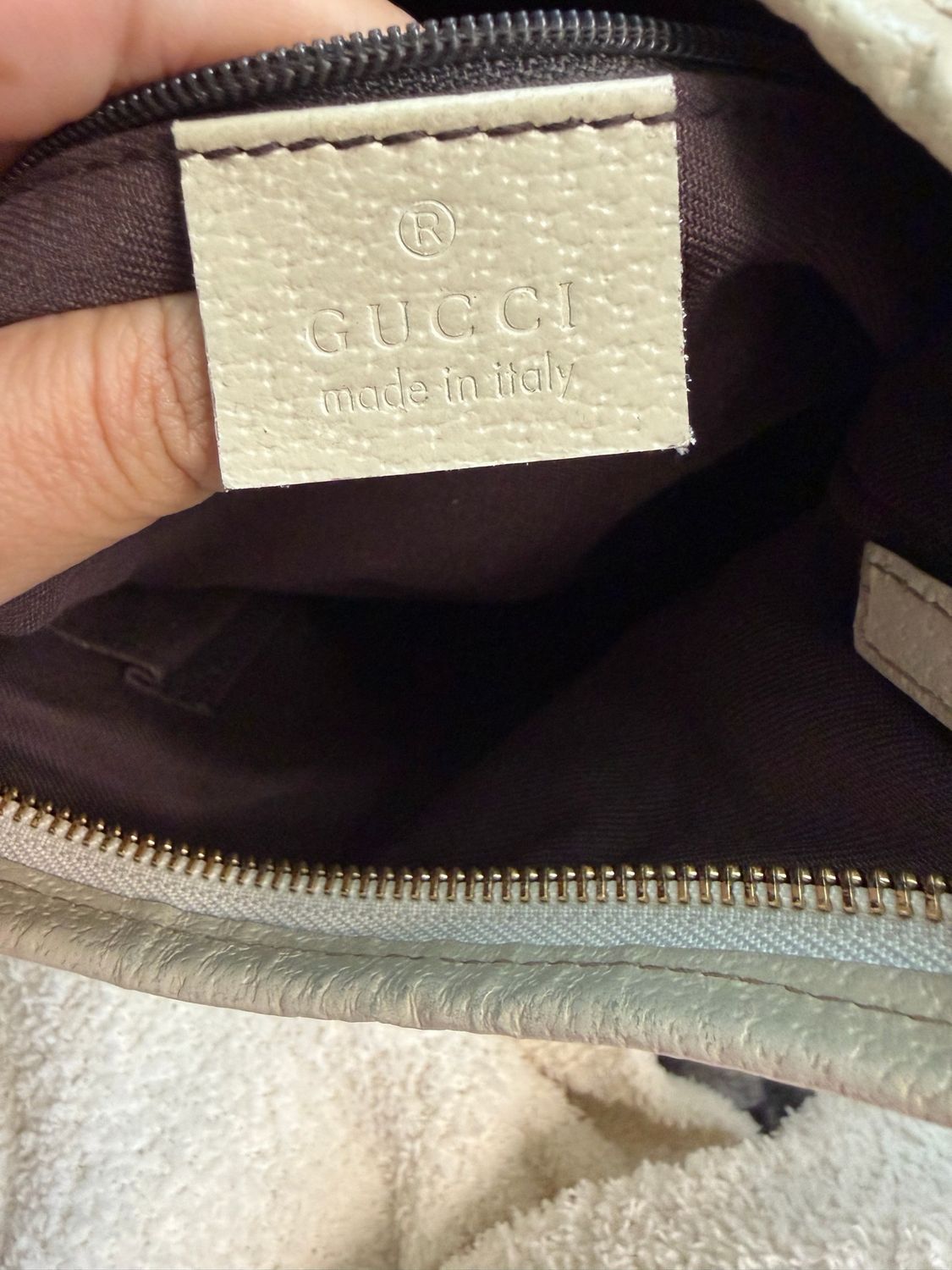 Gucci Monogram Canvas Abbey Hobo Shoulder Bag
