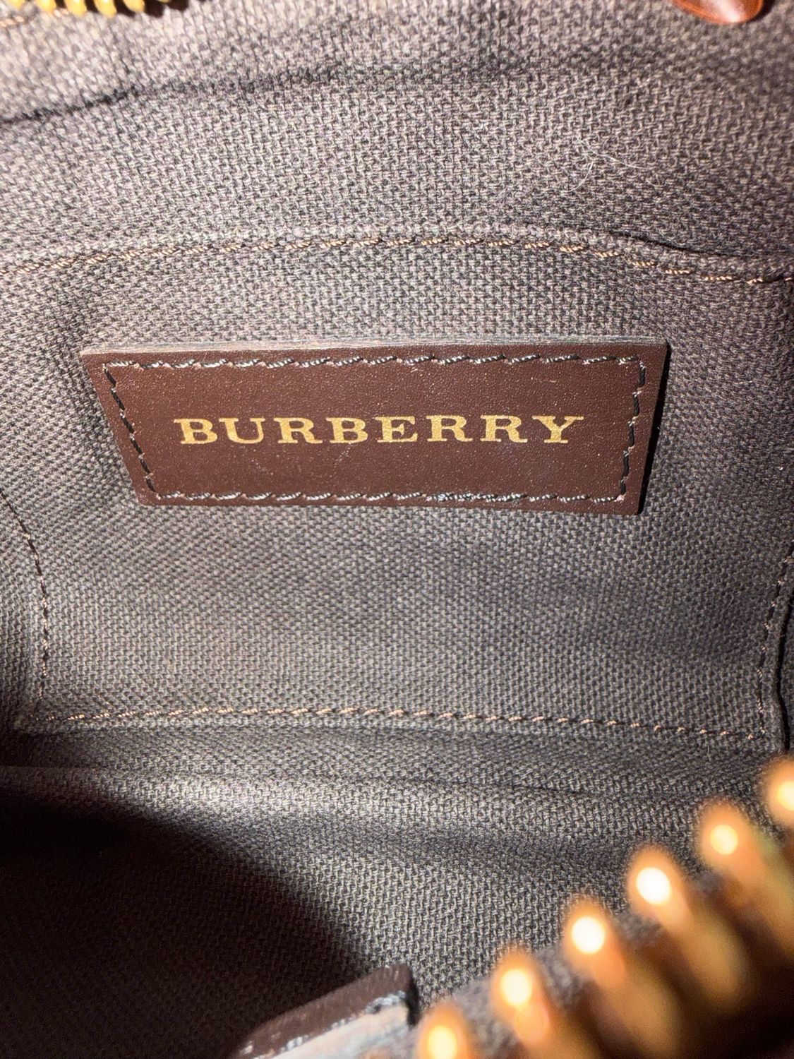 Burberry Haymarket Check Pochette Hobo Shoulder Bag