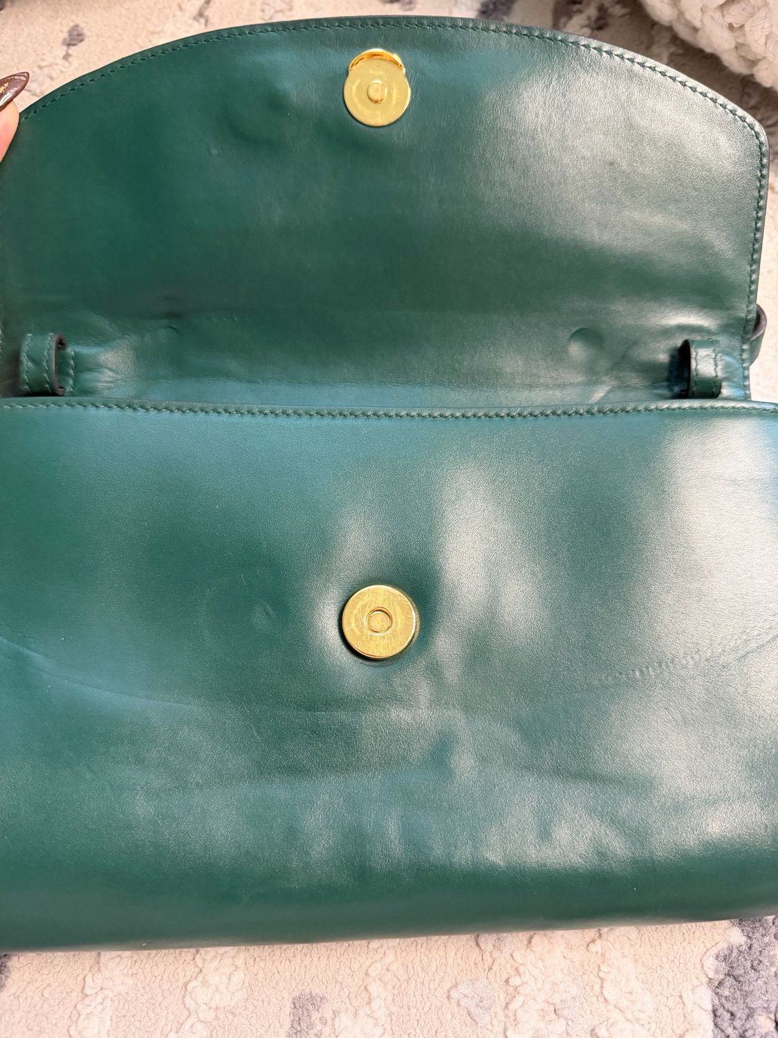 Gucci Zumi Soft Leather Horsebit Handle Clutch