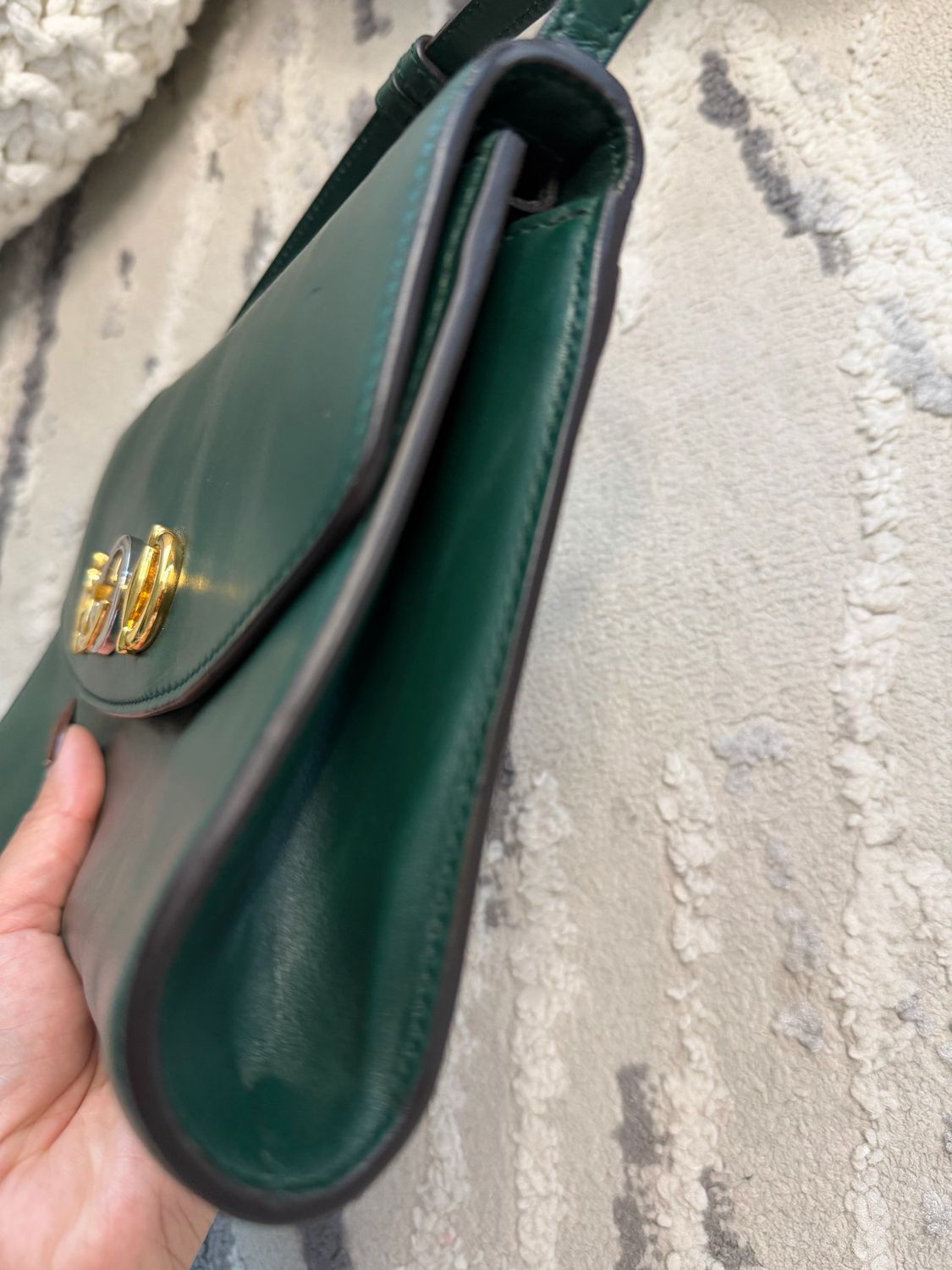 Gucci Zumi Soft Leather Horsebit Handle Clutch