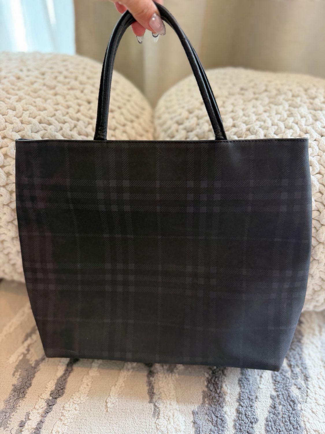 Burberry Vintage Check Top Handle Tote