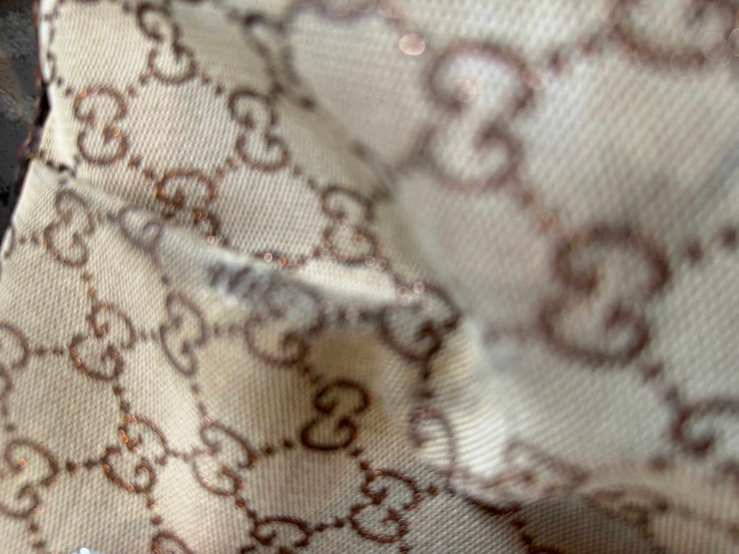 Gucci Monogram Canvas Sukey Hobo Rose Gold