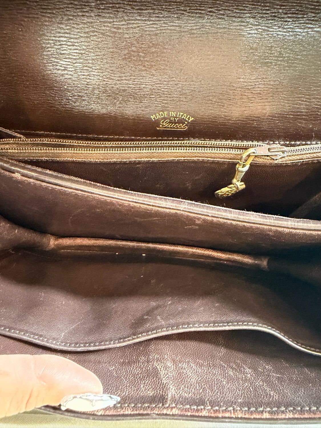 Gucci Vintage Soft Leather Hobo Shpulder Bag