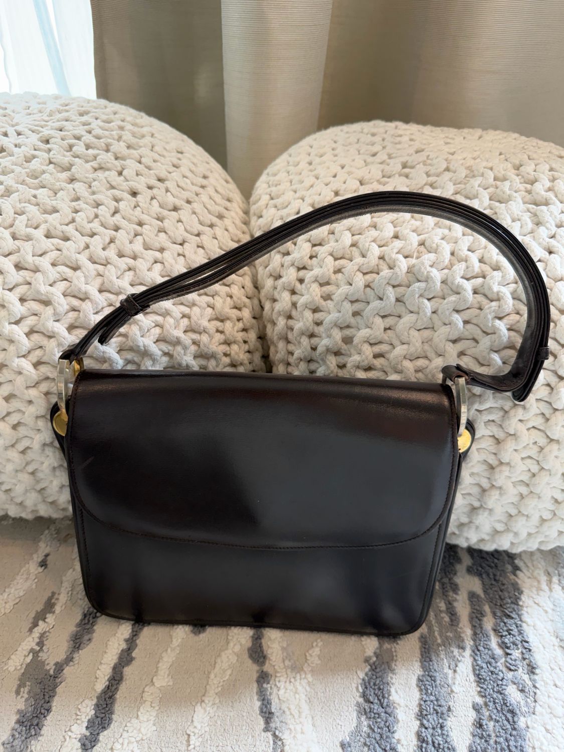 Gucci Vintage Soft Leather Hobo Shpulder Bag