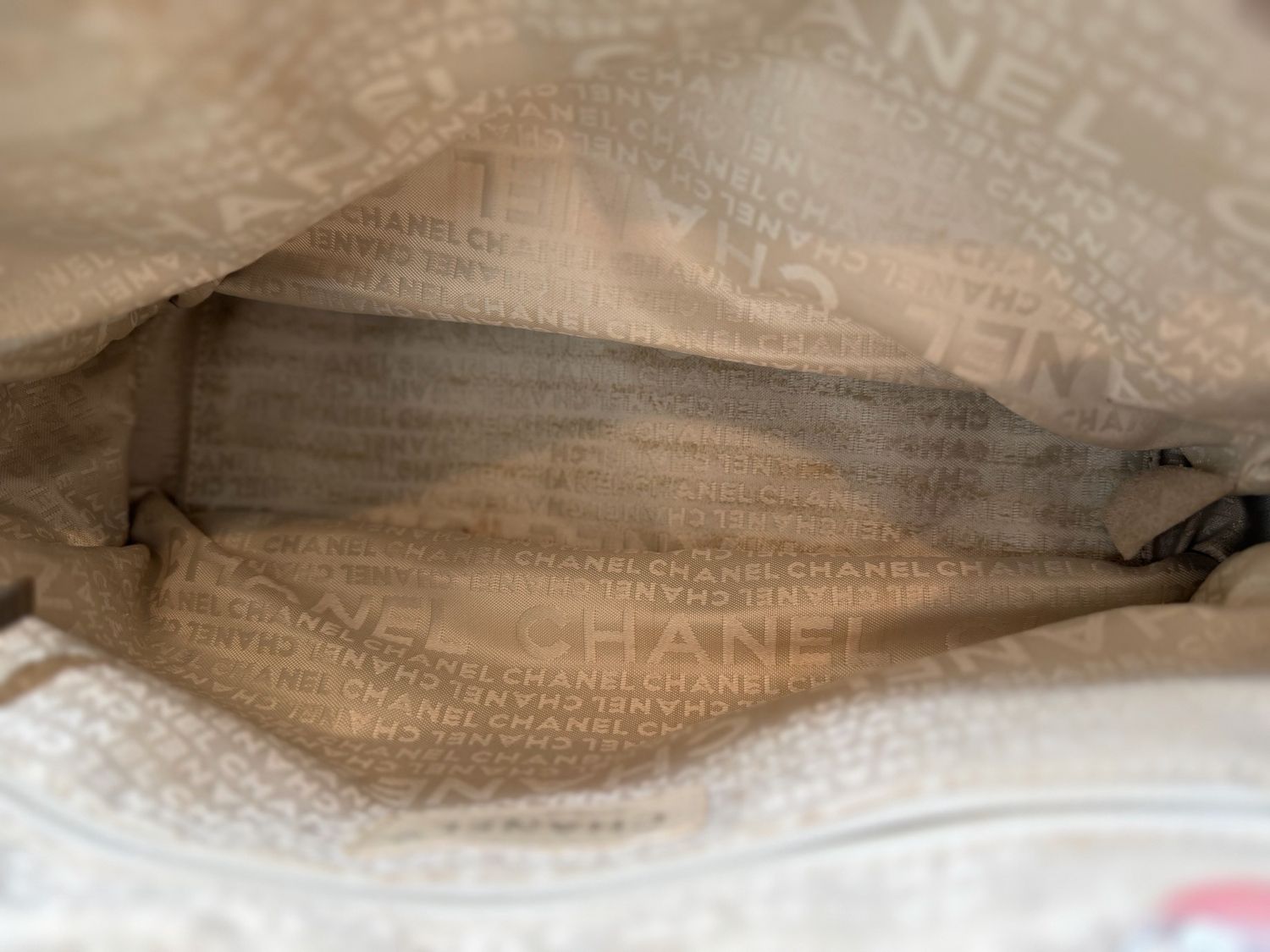 Chanel Bowler Lax Woven Tote Shoulder