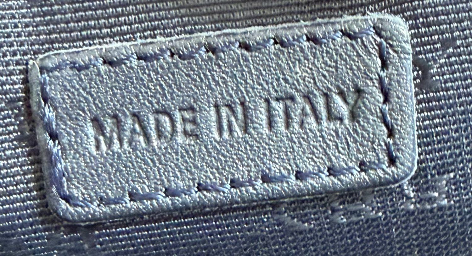 Burberry Navy Blue Check Messenger Crossbody Flap