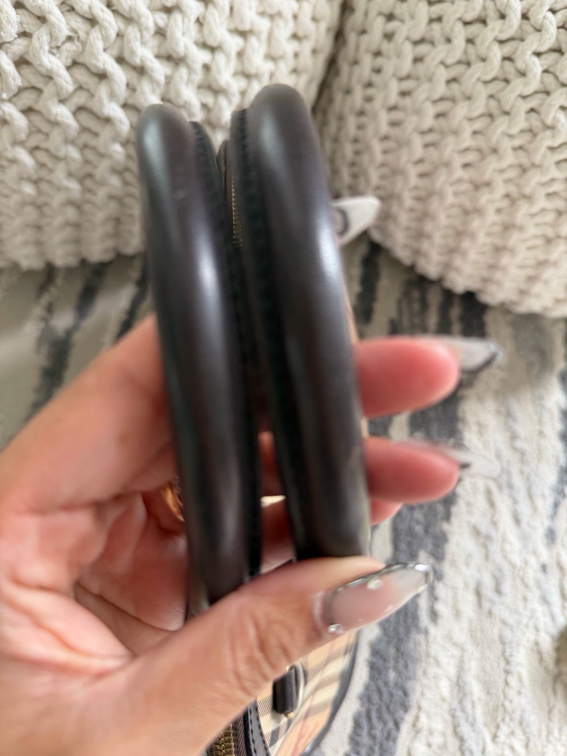 Burberry Haymarket Check Orchard Bowling Dome Tote 