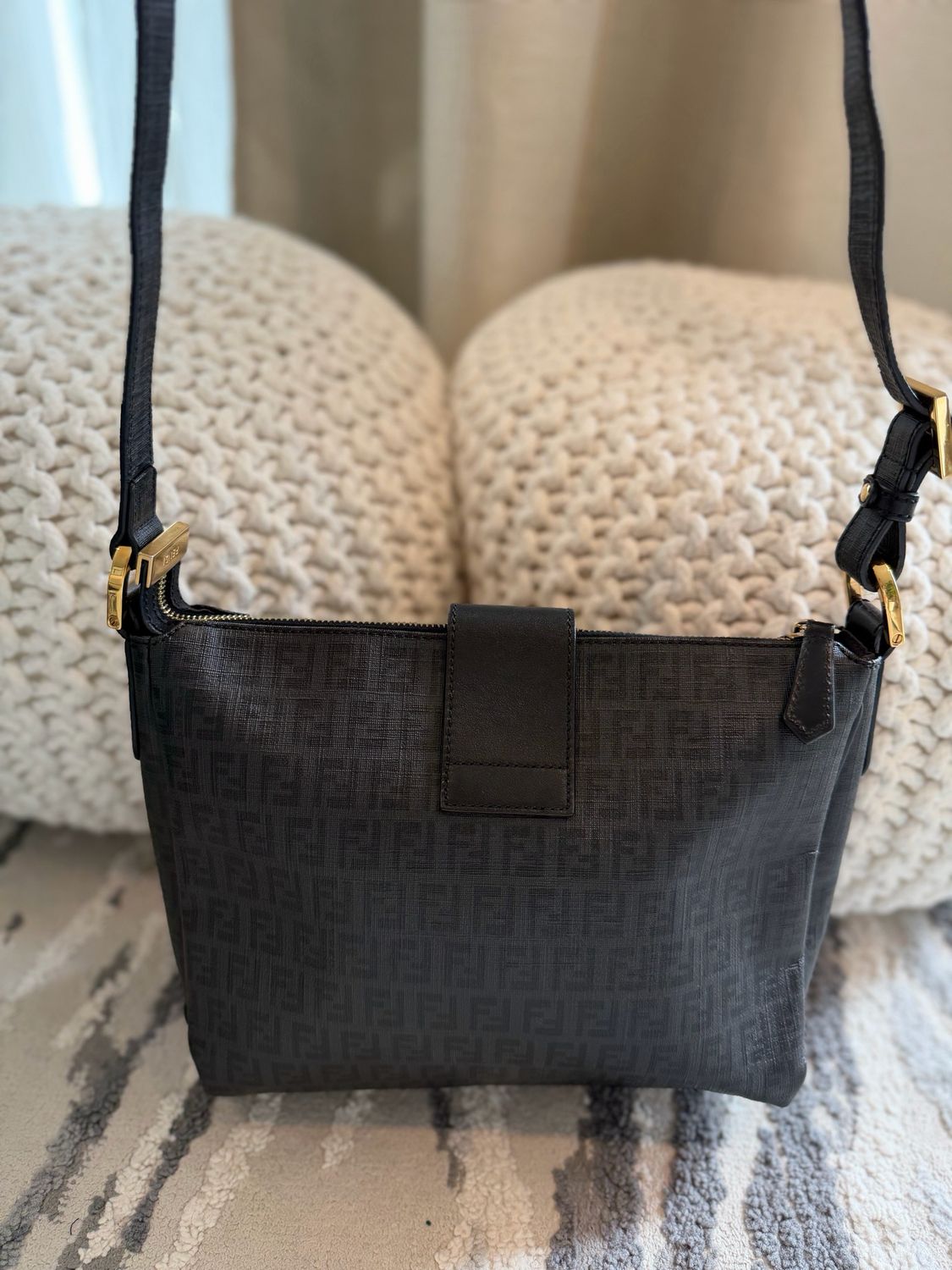 Fendi Zucchino Messenger Crossbody Sling