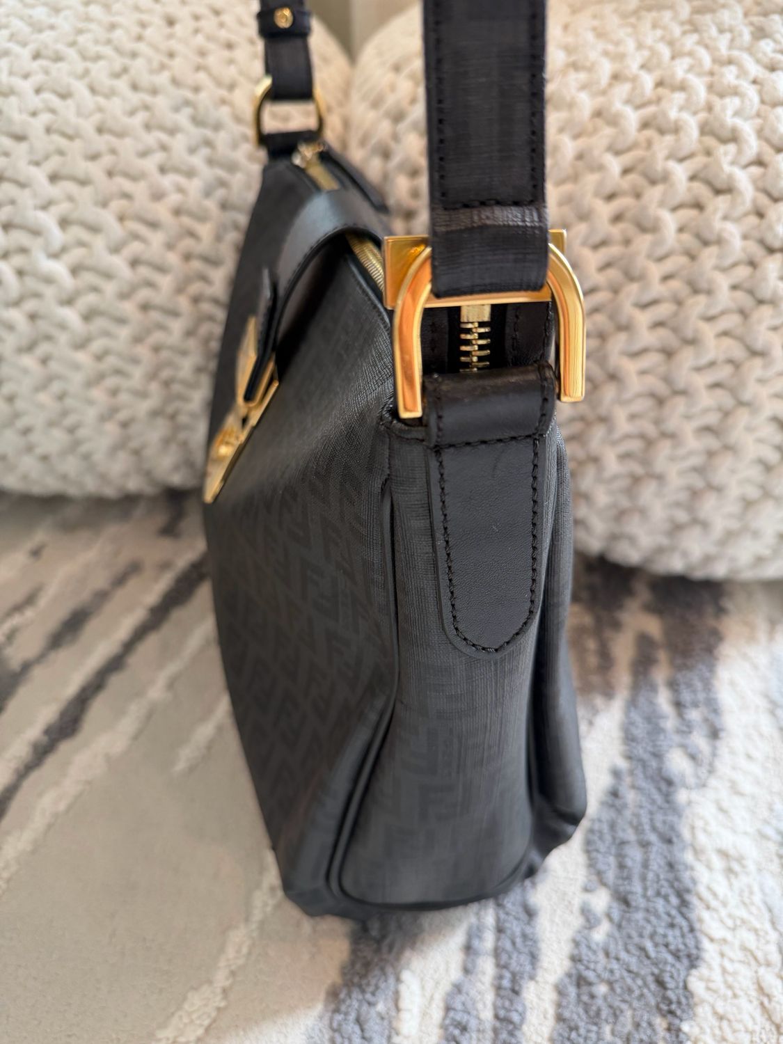 Fendi Zucchino Messenger Crossbody Sling