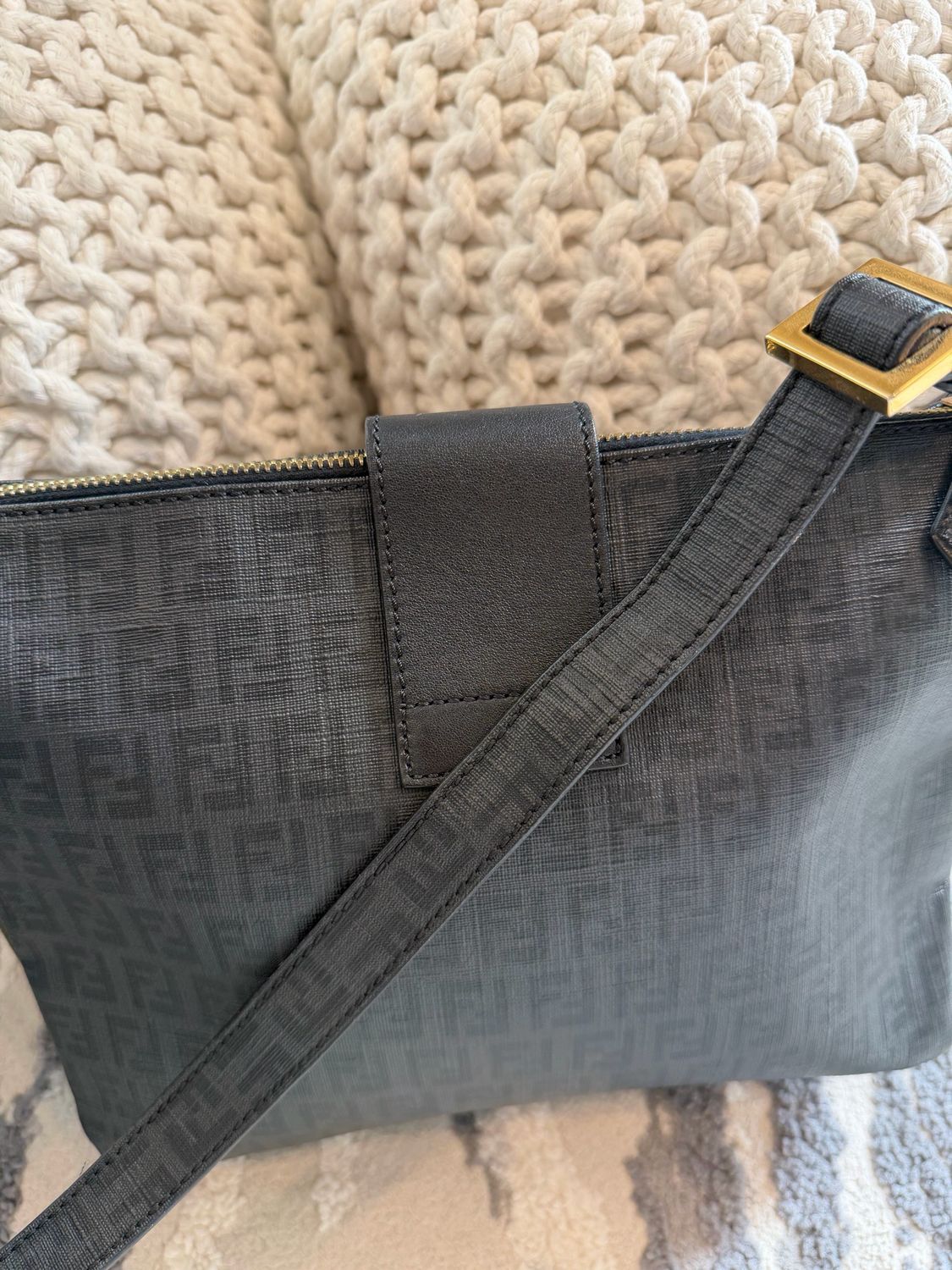 Fendi Zucchino Messenger Crossbody Sling