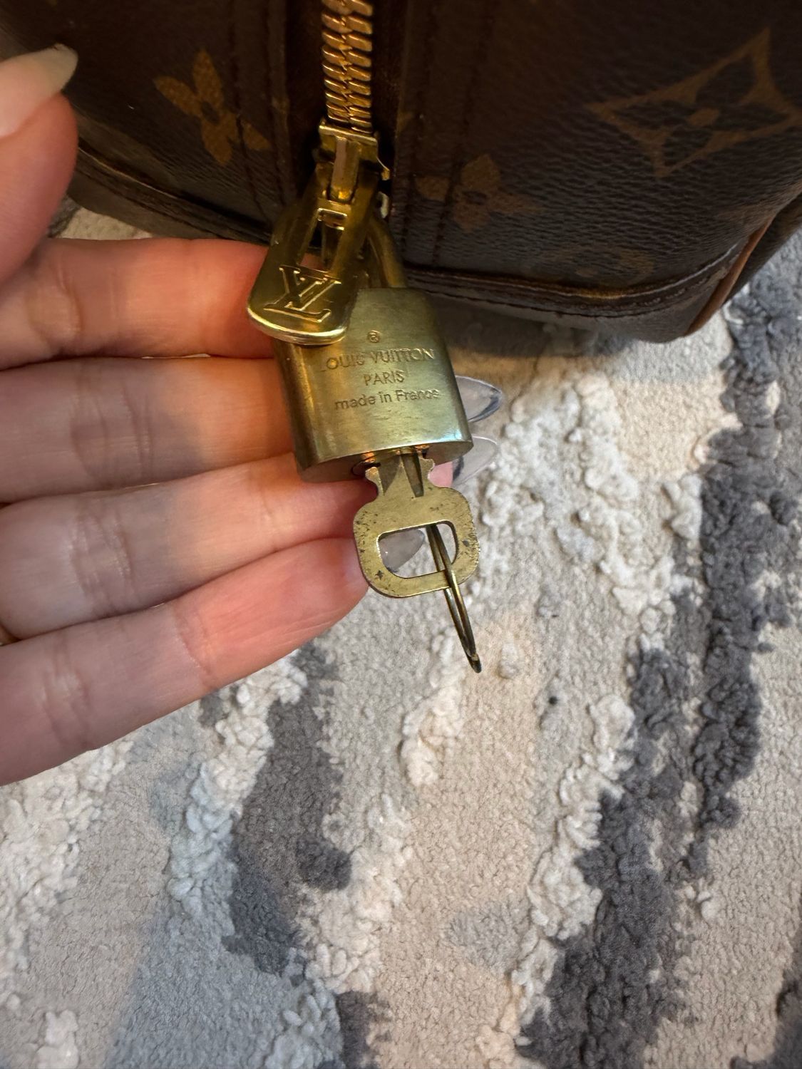 Louis Vuitton Monogram Deauville Top Handle Satchel Tote