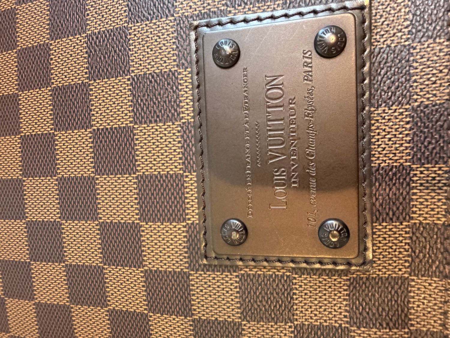 Louis Vuitton Damier Ebene Brooklyn Mm Messenger Crossbody