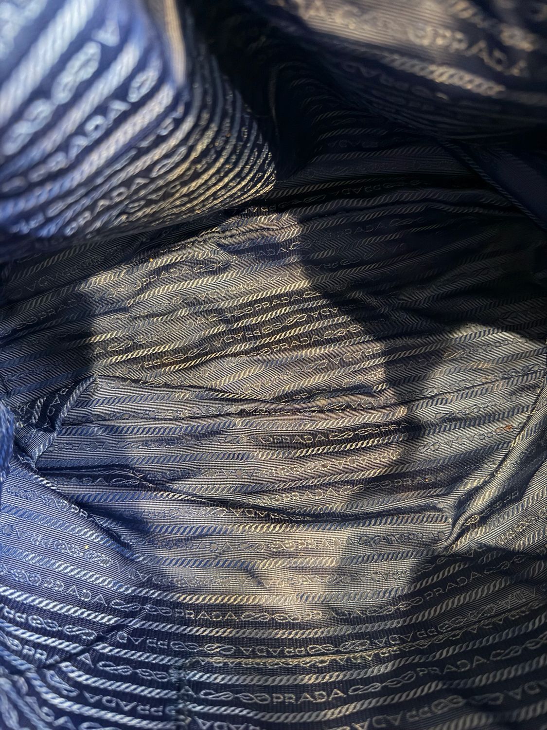 Prada Nylon Tessuto Shopper Tote Drawstring