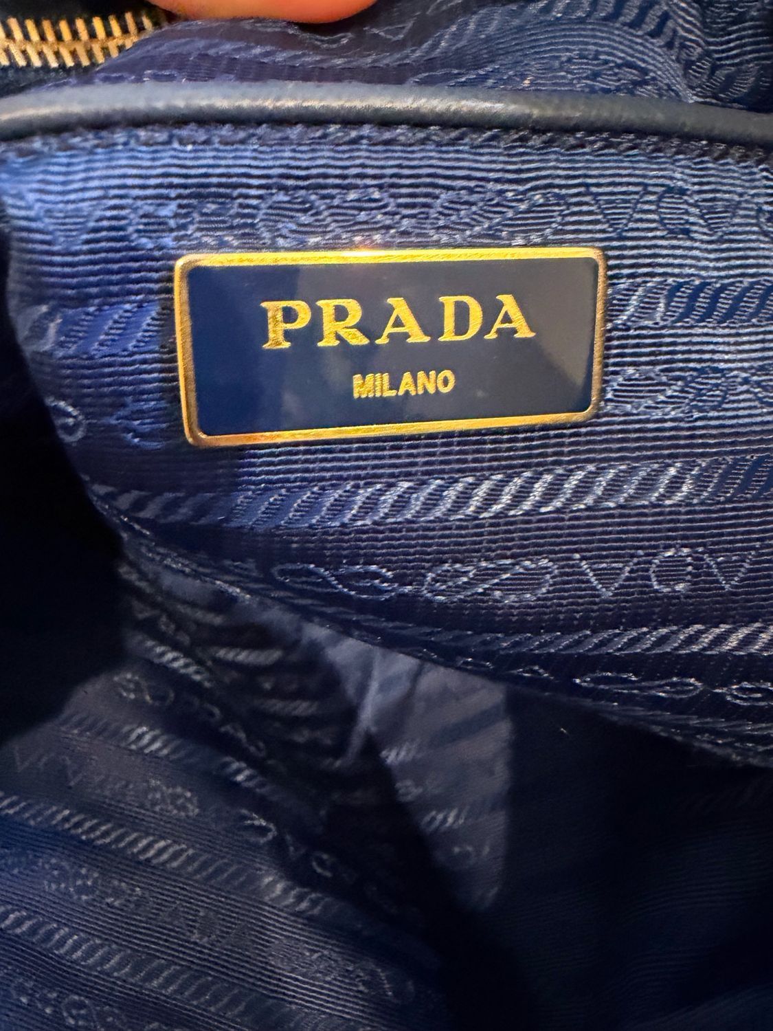 Prada Nylon Tessuto Shopper Tote Drawstring