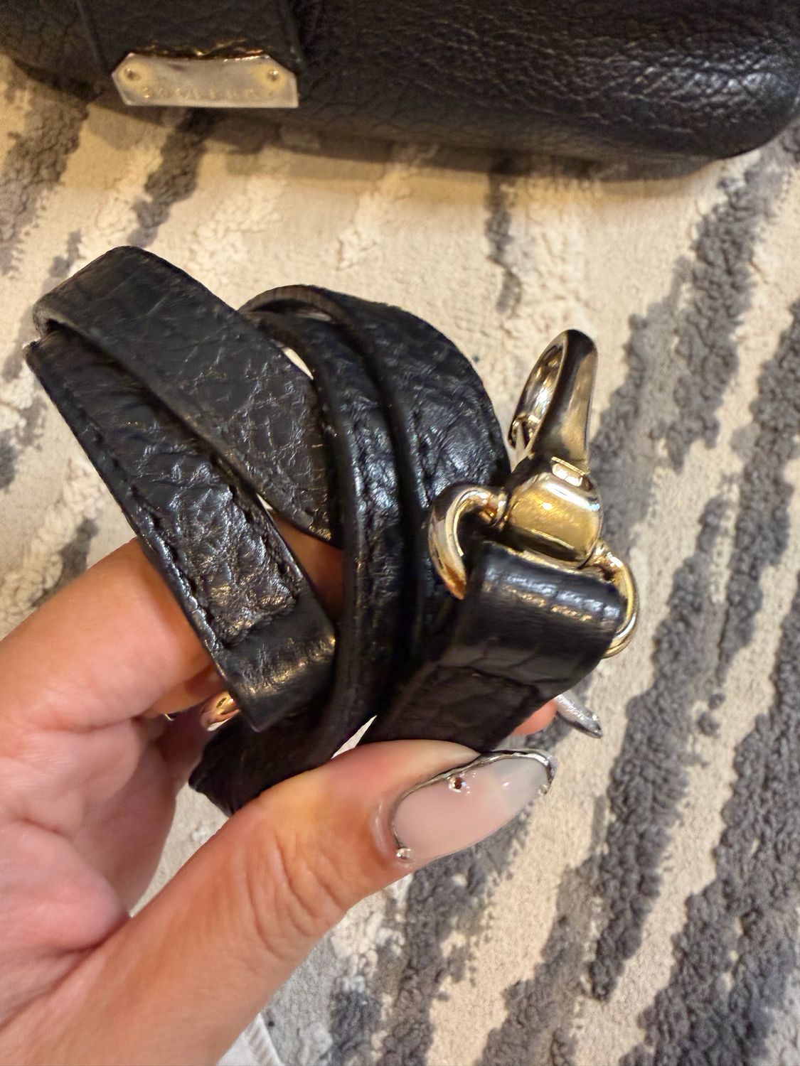 Burberry Heritage Grained Leather Orchard Bowler Messenger Crossbody