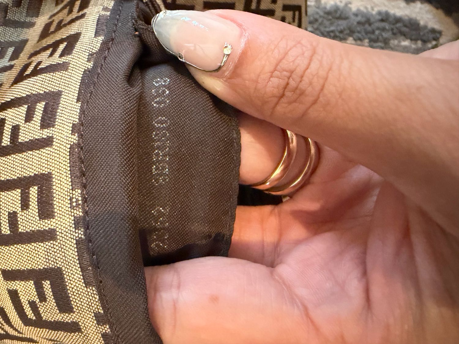 Fendi Zucca Baguette Canvas Hobo Mini Shoulder