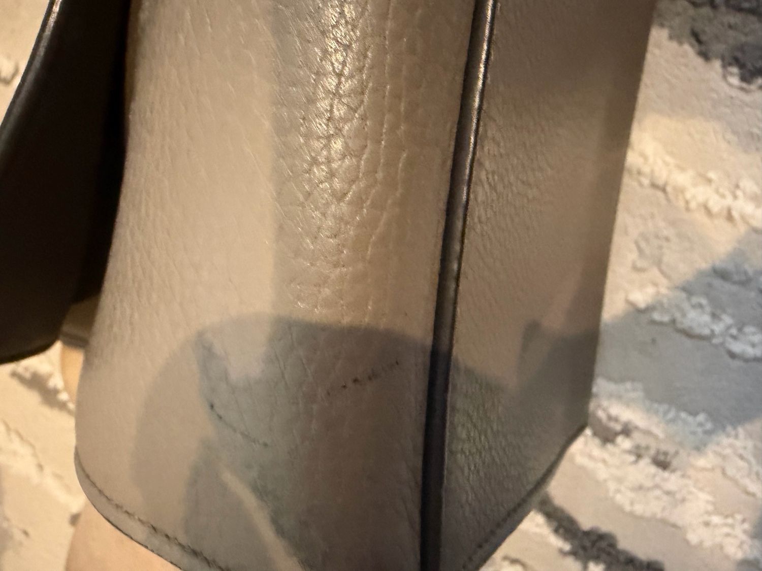 Celine Trapeze Medium Shoulder Pebbled Leather Suede