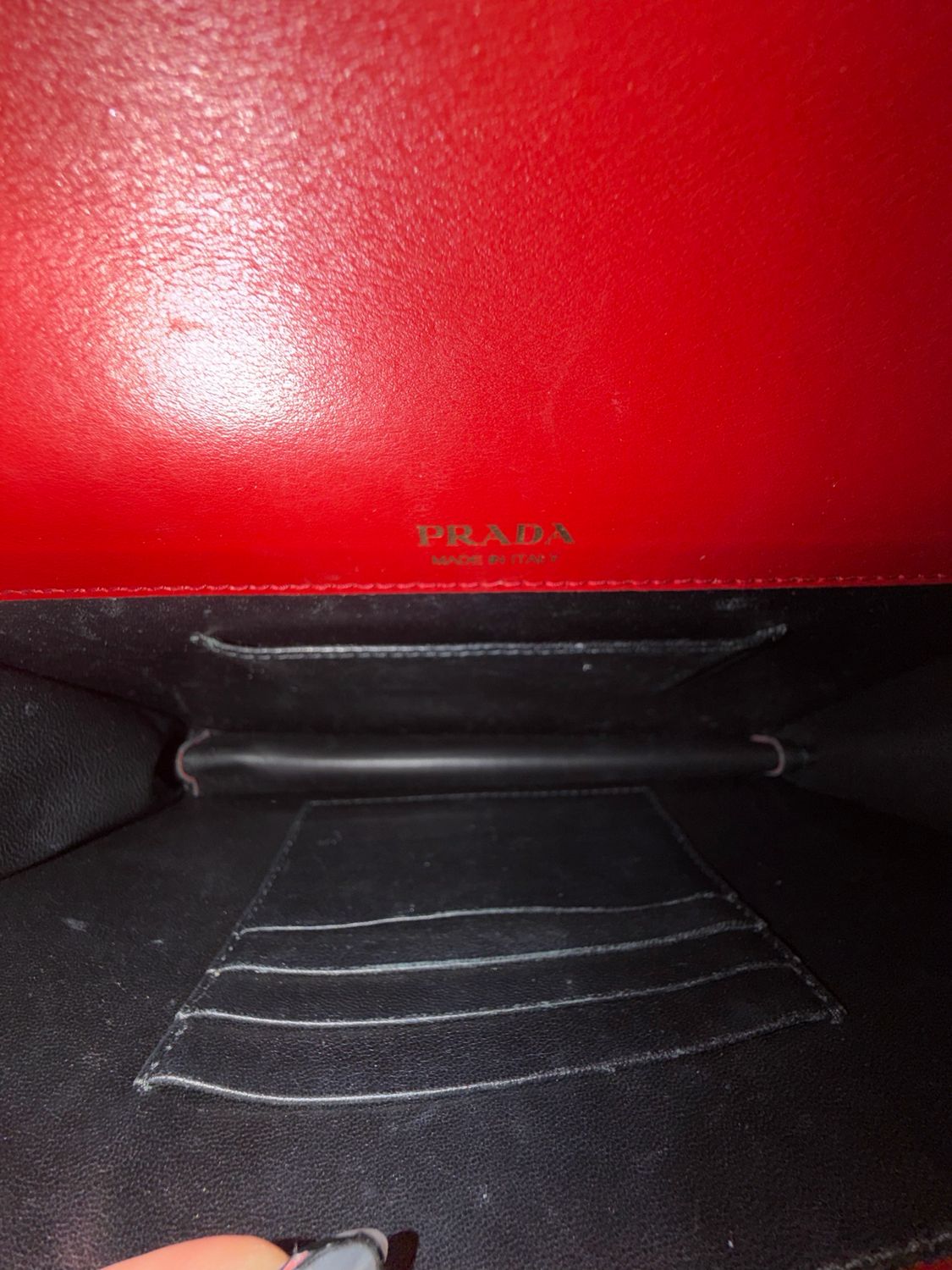 Prada Monochrome Envelope Saffiano City Messenger Crossbody