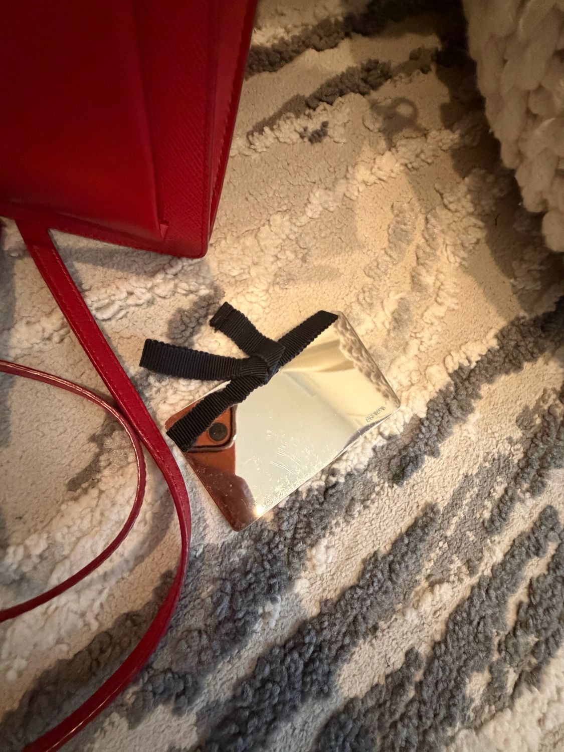 Prada Monochrome Envelope Saffiano City Messenger Crossbody