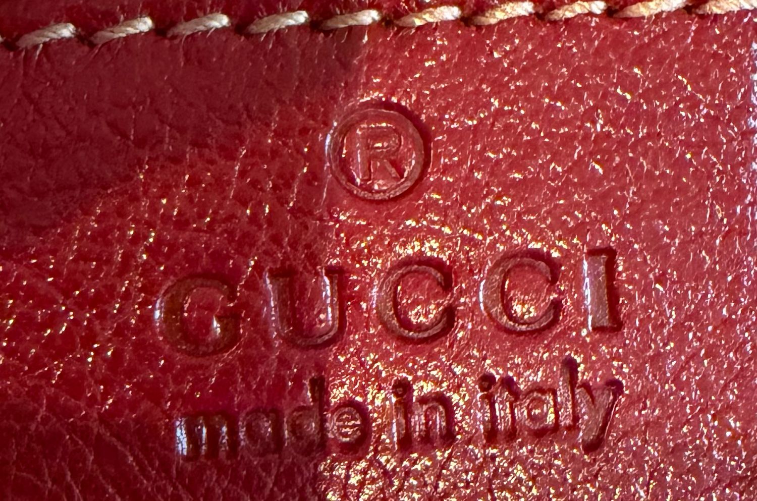 Gucci Leather RE(Belle) Messenger Crossbody Shoulder Sling Small