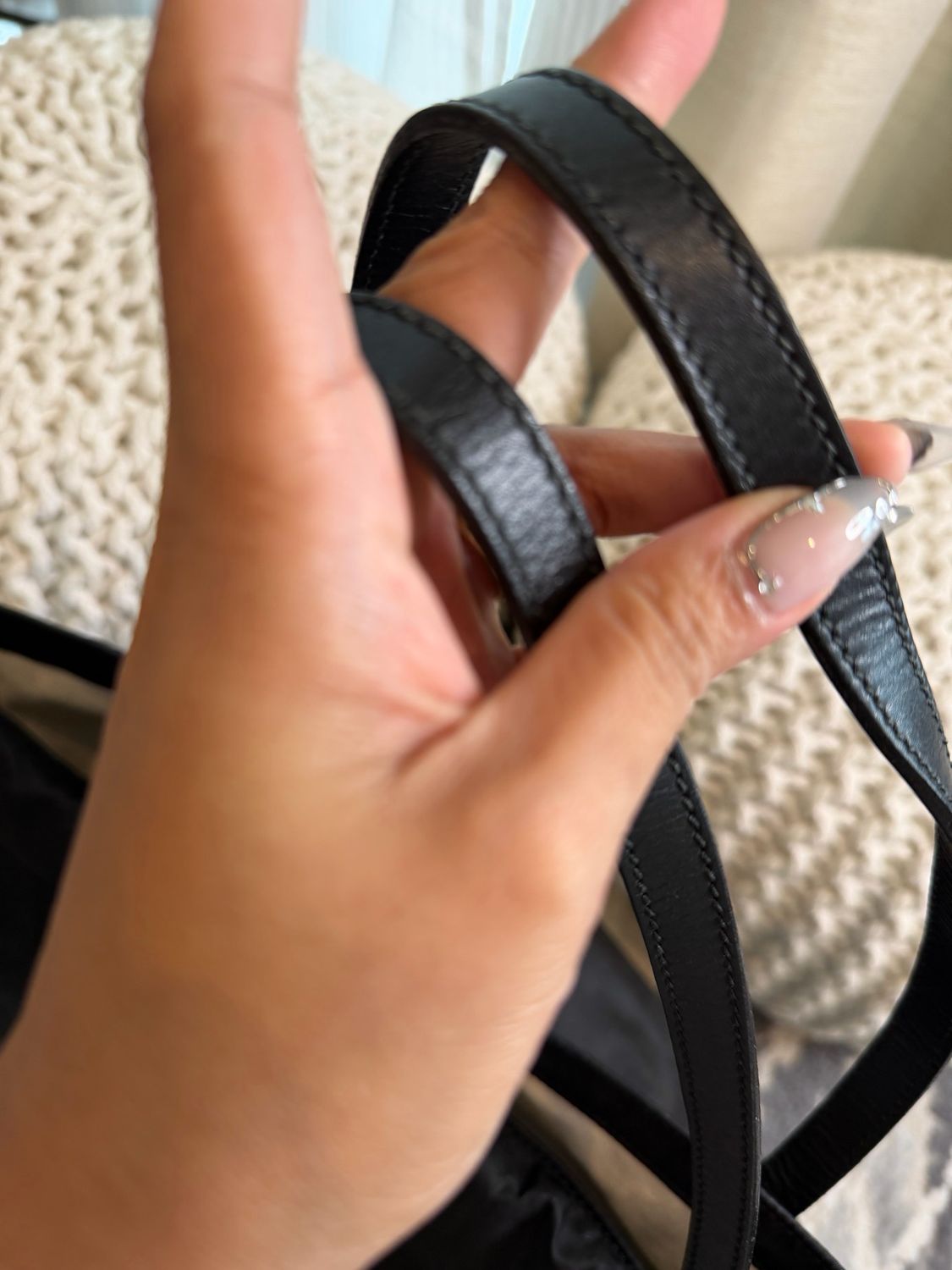 Gucci Monogram Nylon Large Shopper Tote Shoulder Bag